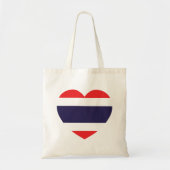 Thailand Heart Flag Tote Bag (Voorkant)