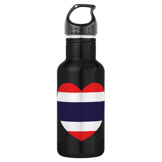 Thailand Heart Flag Waterfles (Voorkant)