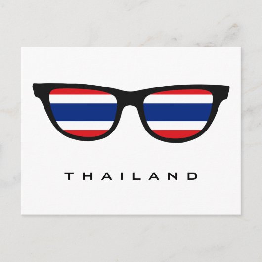 Thailand heeft aangepaste tekst en kleuren briefka briefkaart (Voorkant)