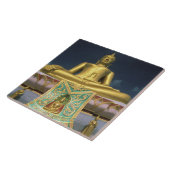 Thailand, het eiland Koh Samui. Grote Boeddha. Tegeltje (Zijkant)