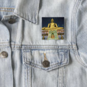 Thailand, het eiland Koh Samui. Grote Boeddha. Vierkante Button 5,1 Cm (In situ)