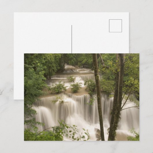 Thailand, Huai Mae Khamin Waterfall Briefkaart (Voorkant / Achterkant)