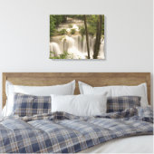 Thailand, Huai Mae Khamin Waterfall Canvas Afdruk (Insitu (Slaapkamer))