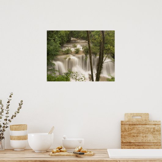 Thailand, Huai Mae Khamin Waterfall Poster (Keuken)