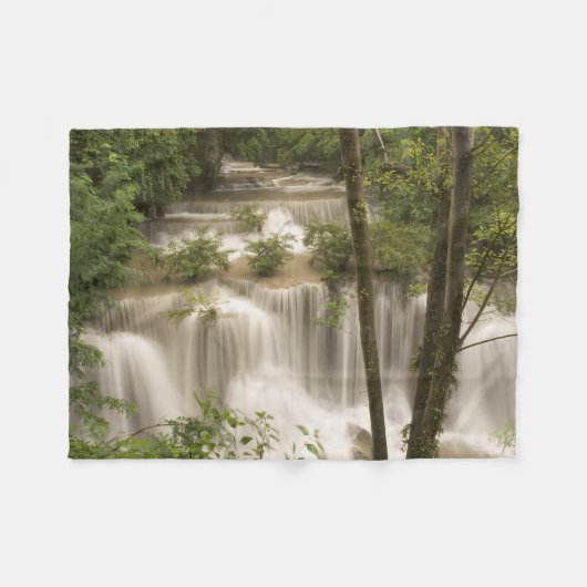 Thailand, Huai Mae Khamin-waterval Fleece Deken (Voorkant (Horizontaal))