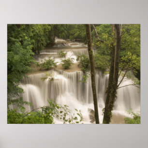 Thailand, Huai Mae Khamin-waterval Poster