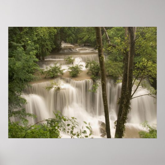 Thailand, Huai Mae Khamin-waterval Poster (Voorkant)