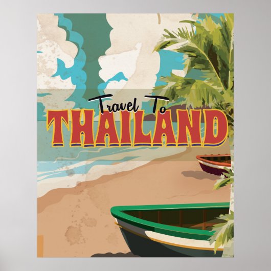 Thailand Huwelijksreis poster. Poster (Voorkant)
