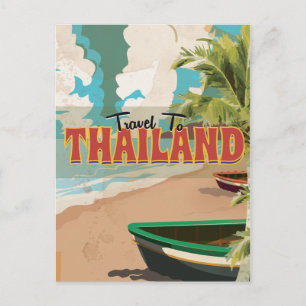 Thailand Huwelijksreis Reisposter Briefkaart