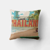 Thailand Huwelijksreis Reisposter Kussen (Achterkant)