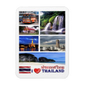 Thailand - I Love - Magnet Magneet (Verticaal)