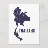 Thailand-kaart Briefkaart (Voorkant)