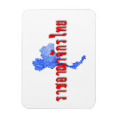 Thailand-kaart Magneet (Verticaal)