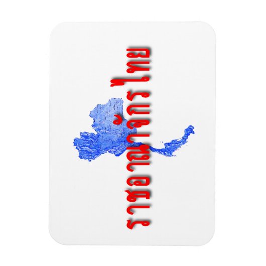 Thailand-kaart Magneet (Verticaal)