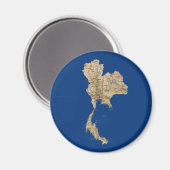 Thailand Kaart Magneet (Voorkant / Achterkant)