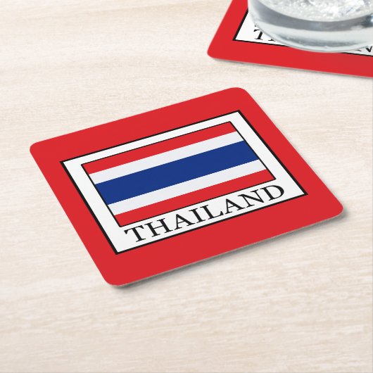 Thailand Kartonnen Onderzetters (Schuin)