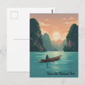 Thailand Khao Sok Nationaal Park Reizen Briefkaart (Voorkant / Achterkant)