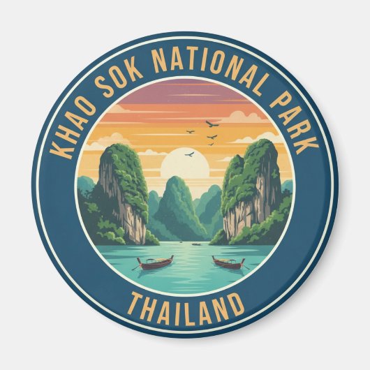 Thailand Khao Sok Nationaal Park Reizen Magneet (Voorkant)