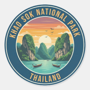 Thailand Khao Sok Nationaal Park Reizen Ronde Sticker
