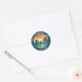 Thailand Khao Sok National Park Travel Ronde Sticker (Envelop)