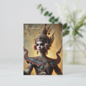 Thailand Khon Dancer Briefkaart (Staand voorkant)