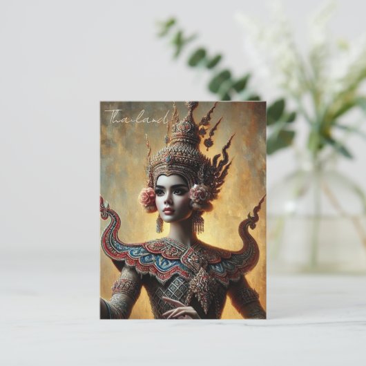 Thailand Khon Dancer Briefkaart (Staand voorkant)