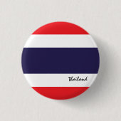 Thailand knop, patriottische Thaise vlag mode Ronde Button 3,2 Cm (Voorkant)