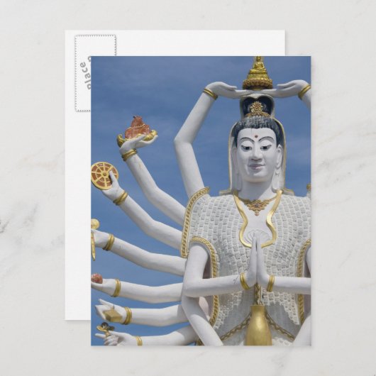 Thailand, Ko Samui, ook bekend als Koh Samui). Wat Briefkaart (Voorkant / Achterkant)