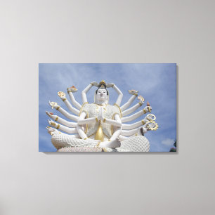 Thailand, Ko Samui, ook bekend als Koh Samui). Wat Canvas Afdruk