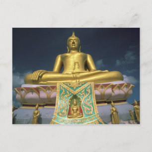 Thailand, Koh Samui eiland. Grote Boeddha. Briefkaart