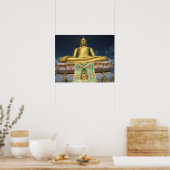Thailand, Koh Samui eiland. Grote Boeddha. Poster (Keuken)