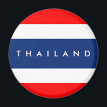 Thailand land vlag natie symbool naam tekst magneet<br><div class="desc">Thailand land vlag natie symbool naam tekst</div>