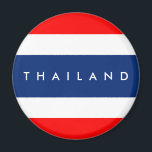 Thailand land vlag natie symbool naam tekst magneet<br><div class="desc">Thailand land vlag natie symbool naam tekst</div>