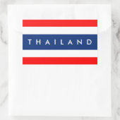 Thailand land vlag natie symbool naam tekst rechthoekige sticker (Tas)