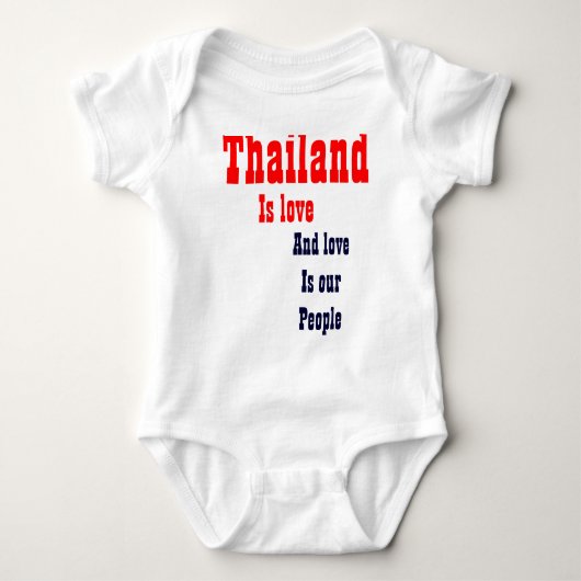 Thailand liefde is onze mensen t-shirts (Voorkant)