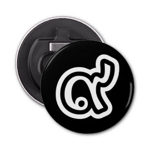 Thailand Lucky Number 9 / Nine / ๙ (Gao/Kao) Thai Button Flesopener