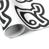 Thailand Lucky Number 9 / Nine / ๙ (Gao/Kao) Thai Cadeaupapier (Rol Hoek)