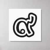 Thailand Lucky Number 9 / Nine / ๙ (Gao/Kao) Thai Canvas Afdruk (Voorkant)