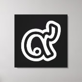 Thailand Lucky Number 9 / Nine / ๙ (Gao/Kao) Thai Canvas Afdruk (Voorkant)