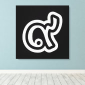 Thailand Lucky Number 9 / Nine / ๙ (Gao/Kao) Thai Canvas Afdruk (Insitu (Houten vloer))