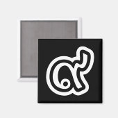 Thailand Lucky Number 9 / Nine / ๙ (Gao/Kao) Thai Magneet (Voorkant / Achterkant)