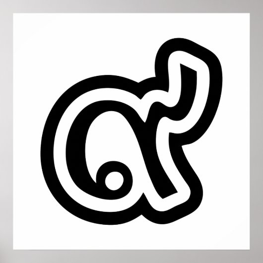 Thailand Lucky Number 9 / Nine / ๙ (Gao/Kao) Thai Poster (Voorkant)