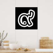 Thailand Lucky Number 9 / Nine / ๙ (Gao/Kao) Thai Poster (Keuken)