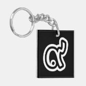 Thailand Lucky Number 9 / Nine / ๙ (Gao/Kao) Thai Sleutelhanger (Voorkant Links)