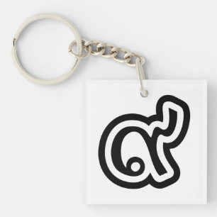 Thailand Lucky Number 9 / Nine / ๙ (Gao/Kao) Thai Sleutelhanger