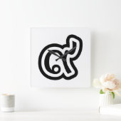 Thailand Lucky Number 9 / Nine / ๙ (Gao/Kao) Thai Vierkante Klok (Huis)