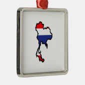 THAILAND MAP FLAG METALEN ORNAMENT (Rechts)