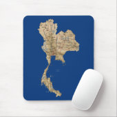 Thailand Map Mousepad Muismat (Met muis)