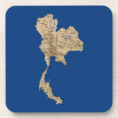 Thailand Map Onderzetter (Voorkant)