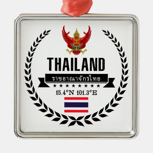 Thailand Metalen Ornament (Voorkant)